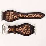 American Darling ADWAR103-41 Beautifully Hand Tooled Genuine American Leather I watch Strap Men and Women Unisex