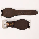 American Darling ADWAR103-45 Beautifully Hand Tooled Genuine American Leather I watch Strap Men and Women Unisex