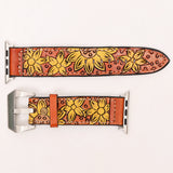 American Darling ADWAR106-41 Beautifully Hand Tooled Genuine American Leather I watch Strap Men and Women Unisex