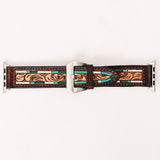 American Darling ADWAR110-45 Beautifully Hand Tooled Genuine American Leather I watch Strap Men and Women Unisex