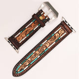 American Darling ADWAR110-45 Beautifully Hand Tooled Genuine American Leather I watch Strap Men and Women Unisex