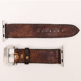 American Darling ADWAR111-41 Beautifully Hand Tooled Genuine American Leather I watch Strap Men and Women Unisex