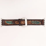 American Darling ADWAR111-45 Beautifully Hand Tooled Genuine American Leather I watch Strap Men and Women Unisex