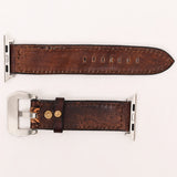 American Darling ADWAR112-41 Beautifully Hand Tooled Genuine American Leather I watch Strap Men and Women Unisex