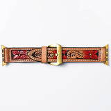 American Darling ADWAR114-41 Beautifully Hand Tooled Genuine American Leather I watch Strap Men and Women Unisex