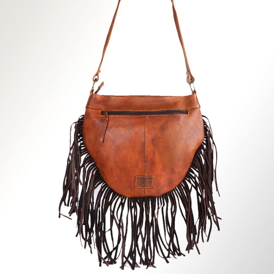 American Darling Cross Body Hand Tooled Genuine Leather Western Women Bag | Brown Handbag Purse Crossbody for Cute