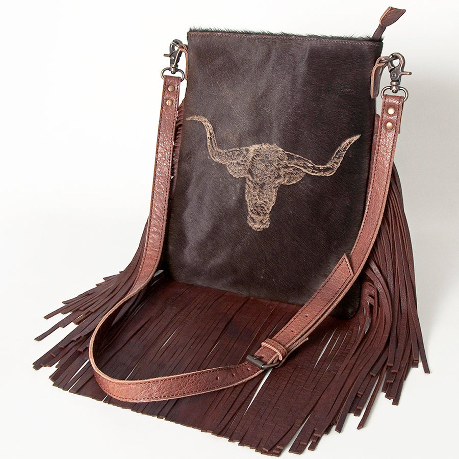 American Darling Women's Messenger Bag Western Hair-On Genuine Leather Handbag - Uhorse