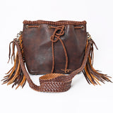 American Darling Bucket Full Grain Leather Western Women Bag Handbag Purse | Crossbody for Cute