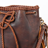 American Darling Bucket Full Grain Leather Western Women Bag Handbag Purse | Crossbody for Cute