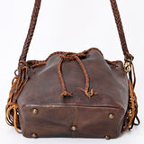 American Darling Bucket Full Grain Leather Western Women Bag Handbag Purse | Crossbody for Cute
