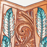 American Darling Large Crossbody Hand Tooled Hair On Genuine Leather Women Bag Western Handbag Purse