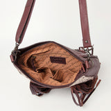 American Darling Large Crossbody Hand Tooled Hair On Genuine Leather Women Bag Western Handbag Purse