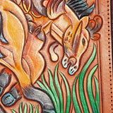 American Darling Large Crossbody Hand Tooled Hair On Genuine Leather Women Bag Western Handbag Purse