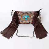American Darling Cross Body I Hand Tooled Hair-On Genuine Leather Women Bag Western Handbag Purse