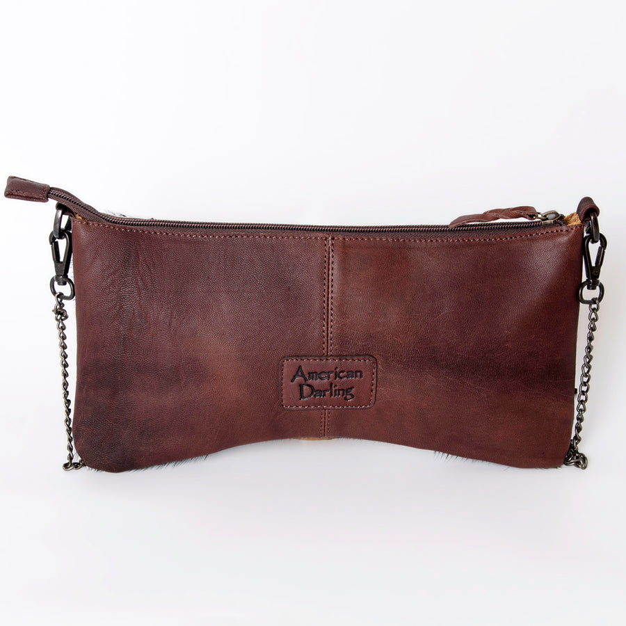 American Darling Cross Body I Hand Tooled Hair-On Genuine Leather Women Bag Western Handbag Purse