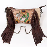 American Darling Cross Body I Hand Tooled Hair-On Genuine Leather Women Bag Western Handbag Purse