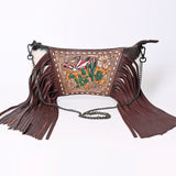 American Darling Cross Body I Hand Tooled Hair-On Genuine Leather Women Bag Western Handbag Purse