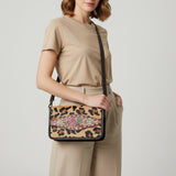 American Darling Cross Body I Hand Tooled Hair-On Genuine Leather Women Bag Western Handbag Purse