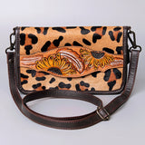 American Darling Cross Body I Hand Tooled Hair-On Genuine Leather Women Bag Western Handbag Purse