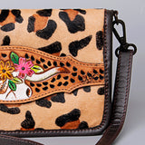 American Darling Cross Body I Hand Tooled Hair-On Genuine Leather Women Bag Western Handbag Purse