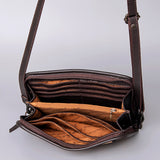 American Darling Cross Body I Hand Tooled Hair-On Genuine Leather Women Bag Western Handbag Purse