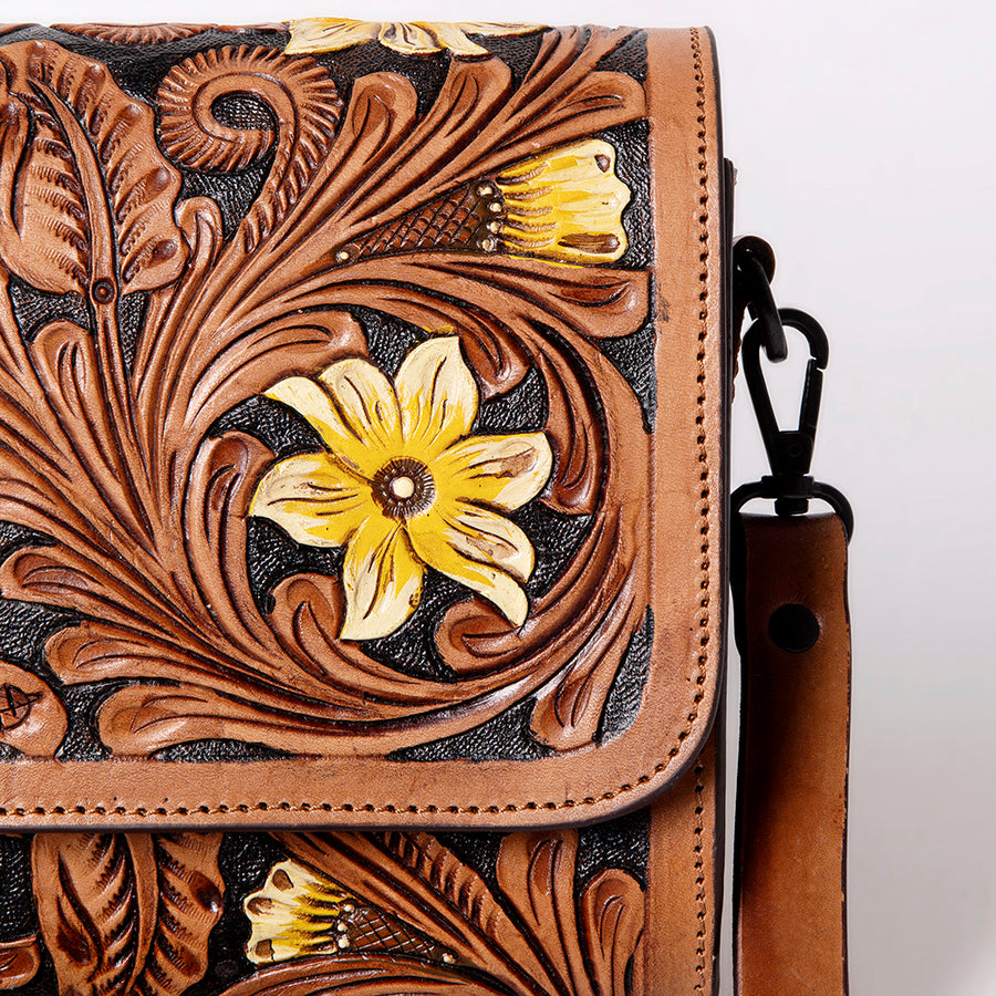 American Darling Cross Body I Hand Tooled Genuine Leather Women Bag Western Handbag Purse