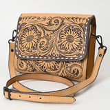 American Darling Hand Tooled Genuine Leather Women Bag Western Handbag Purse