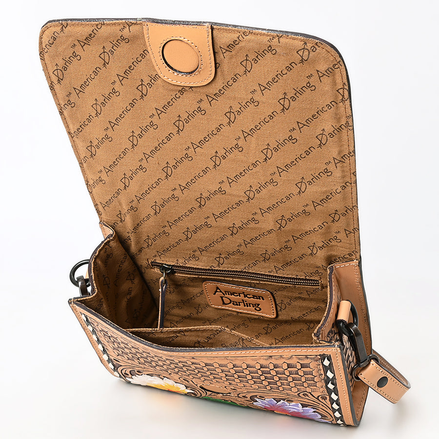 American Darling Cross Body I Hand Tooled Genuine Leather Women Bag Western Handbag Purse