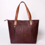 American Darling Tote Hand Tooled Hair-On Genuine Leather Women Bag Western Handbag Purse