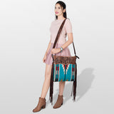 American Darling ADBGZ689 Signature Crossbody Hand Tooled Saddle Blanket Genuine Leather Women Bag Western Handbag Purse