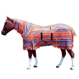 HILASON Horse Fly Sheet With Neck Cover UV Protection Mesh Bug Mosquito Summer Spring Serape 81 In - Uhorse