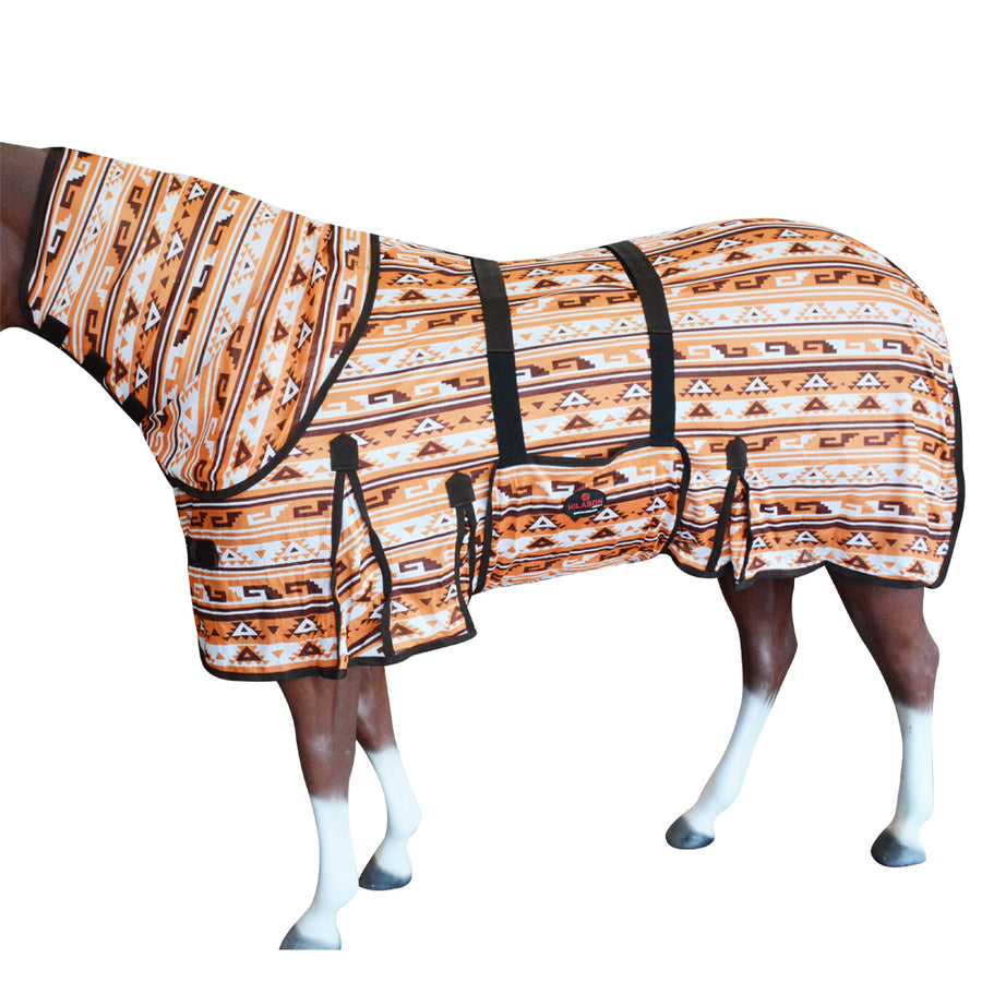 Hilason Horse Fly Sheet Uv Protect Mesh Bug Summer DETACHABLE Neck - Uhorse