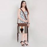 American Darling ADBGZ667 Signature Crossbody Hand Tooled Saddle Blanket Genuine Leather Women Bag Western Handbag Purse