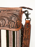 American Darling ADBGZ667 Signature Crossbody Hand Tooled Saddle Blanket Genuine Leather Women Bag Western Handbag Purse