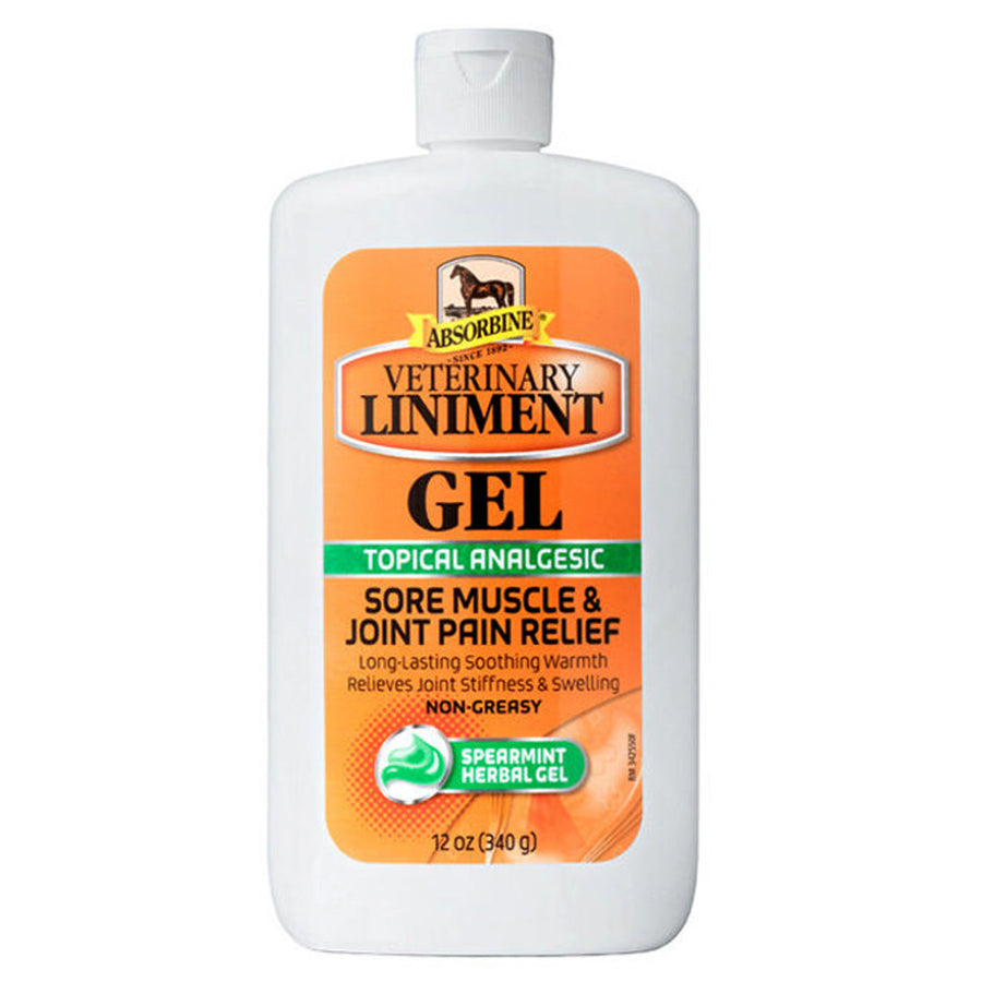 Absorbine Horse Muscle Relief Veterinary Liniment Gel 12 Oz - Uhorse