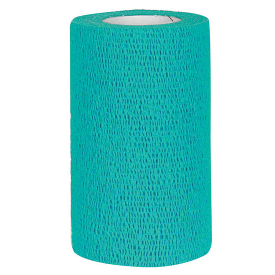 4 In X 5 Yards VETRAP Western Injury Bandaging Tape Self Adhesive Bandage Wrap For Dogs, Horses, Pets Teal - Uhorse