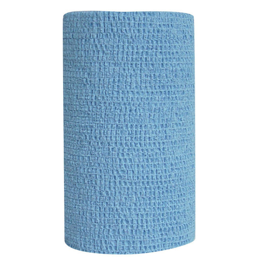 4 In X 5 Yards CoFlex Vet Cohesive Injury Self Adhesive Tape Bandage Wrap For Dogs, Horses, Pets Light Blue - Uhorse