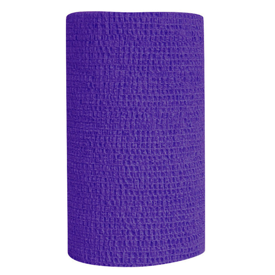 4 In X 5 Yards CoFlex Vet Cohesive Injury Self Adhesive Tape Bandage Wrap For Dogs, Horses, Pets Purple - Uhorse