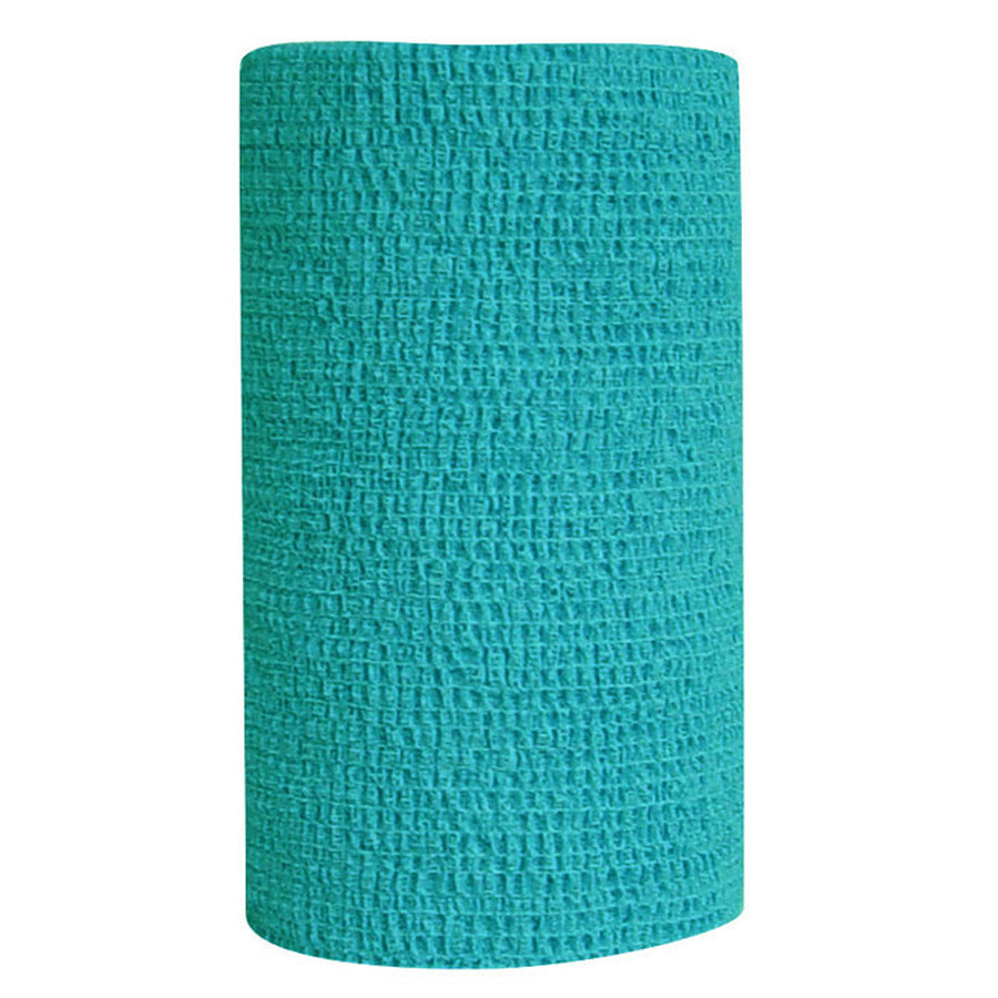 4 In X 5 Yards CoFlex Vet Cohesive Injury Self Adhesive Tape Bandage Wrap For Dogs, Horses, Pets Teal - Uhorse