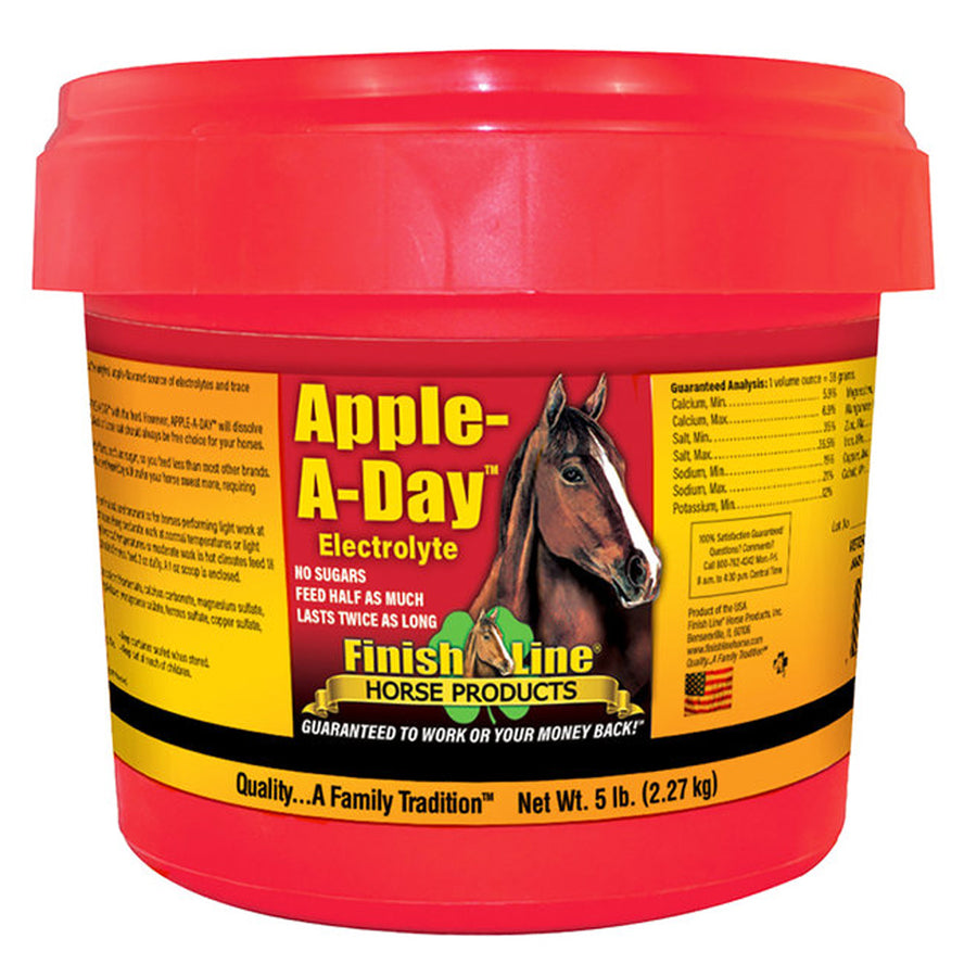 Apple-A-Day Western Horse Electrolyte Powder Daily Used Supplement Feed Replaces Minerals Lost In Sweat During - Uhorse