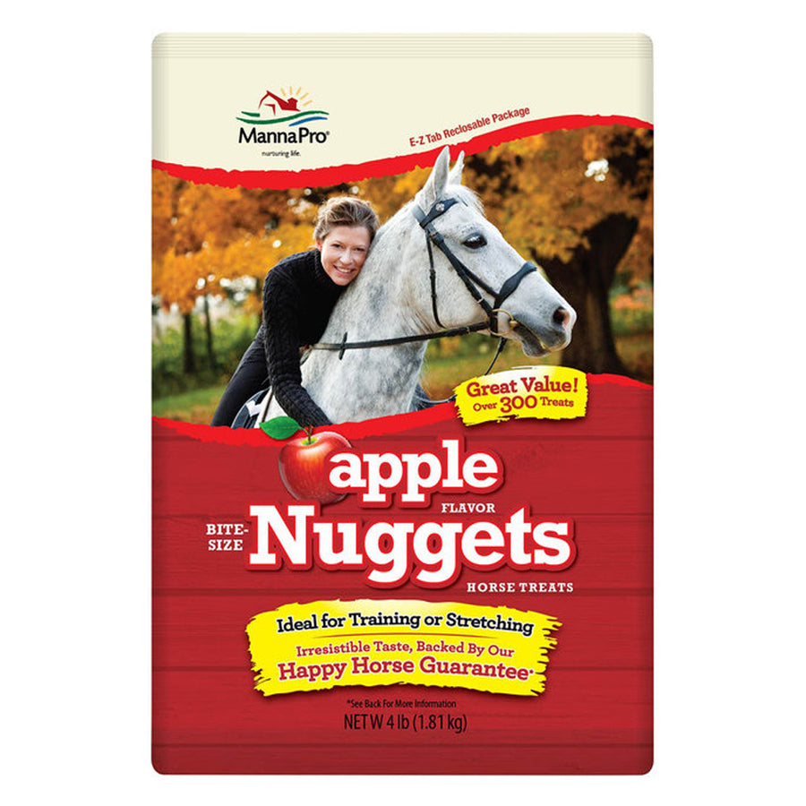 Manna Pro Horse Tasty Bite Size Nuggets and Wafers Apple Flavour 4Lbs - Uhorse