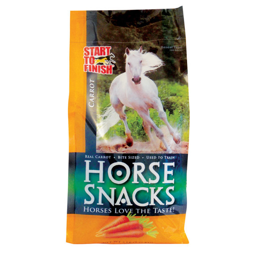 Manna Pro Start To Finish Horse Chunky Carrot Tasty Snacks 5 Lbs