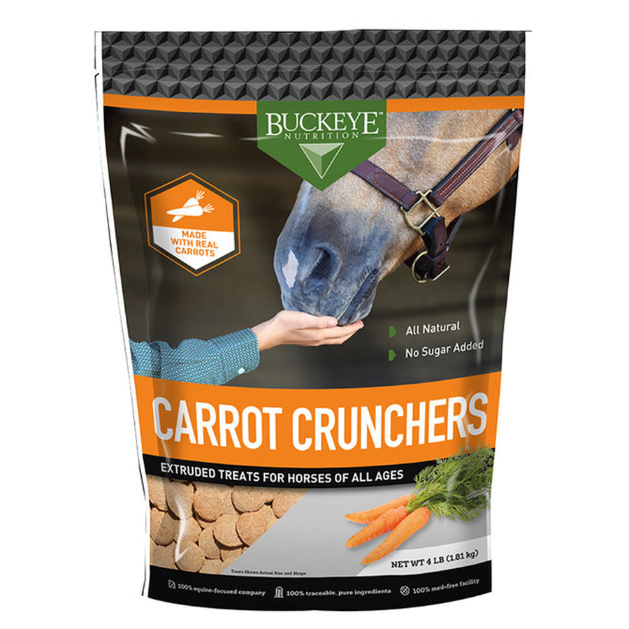 Buckeye Nutrition Horse Tack Digestible Healthy Carrot Treats 4 Lbs - Uhorse