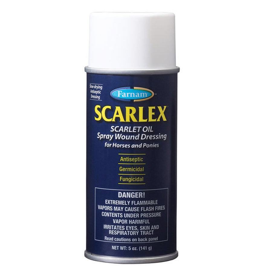 Farnam Horse Spray Wound Cut Burn Dressing Anticeptic Scarlex Oil 5 Oz - Uhorse