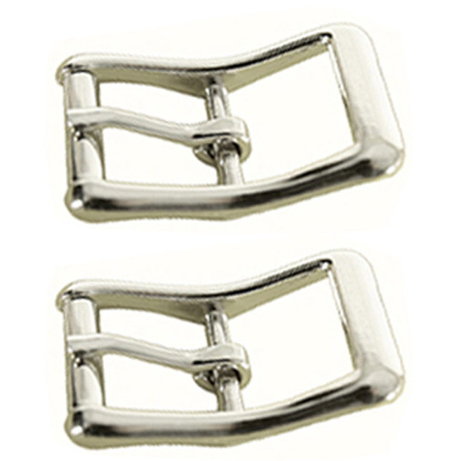 Hilason 5/8 In Die Cast Center Bar Roller Nickel Plated Buckle Set Of 2 - Uhorse