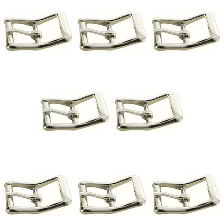 Hilason 5/8 In Die Cast Center Bar Roller Nickel Plated Buckle Set Of 8 - Uhorse