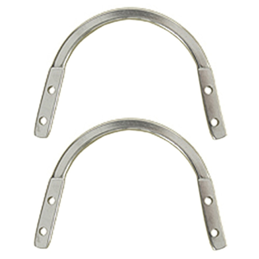 Hilason Stainless Steel Horse Rigging Plate High Polished Set Of 2 - Uhorse