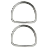 Hilason 3 In Horse Saddle Stainless Steel Stamp Rigging Dee Set of 2 - Uhorse
