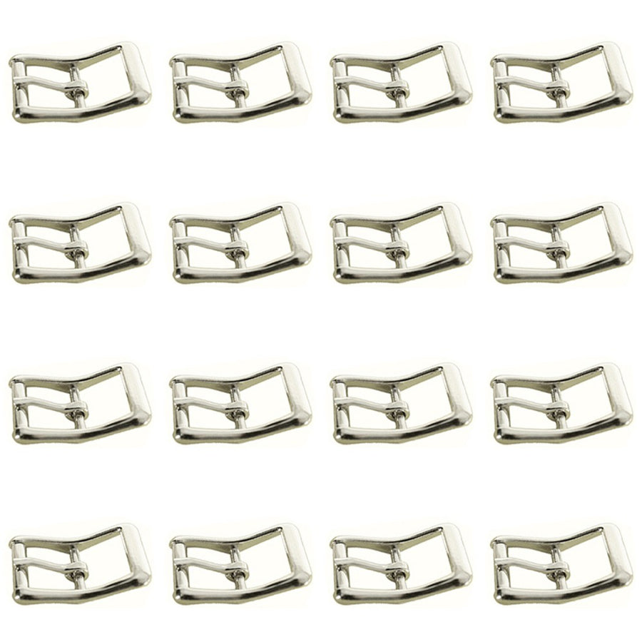 Hilason 5/8 In Die Cast Center Bar Roller Nickel Plated Buckle Set Of 16 - Uhorse