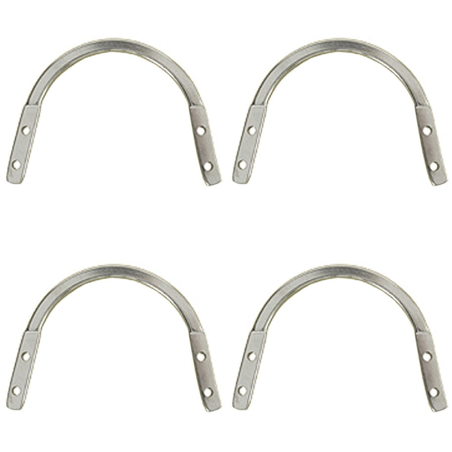 Hilason Stainless Steel Horse Rigging Plate High Polished Set Of 4 - Uhorse